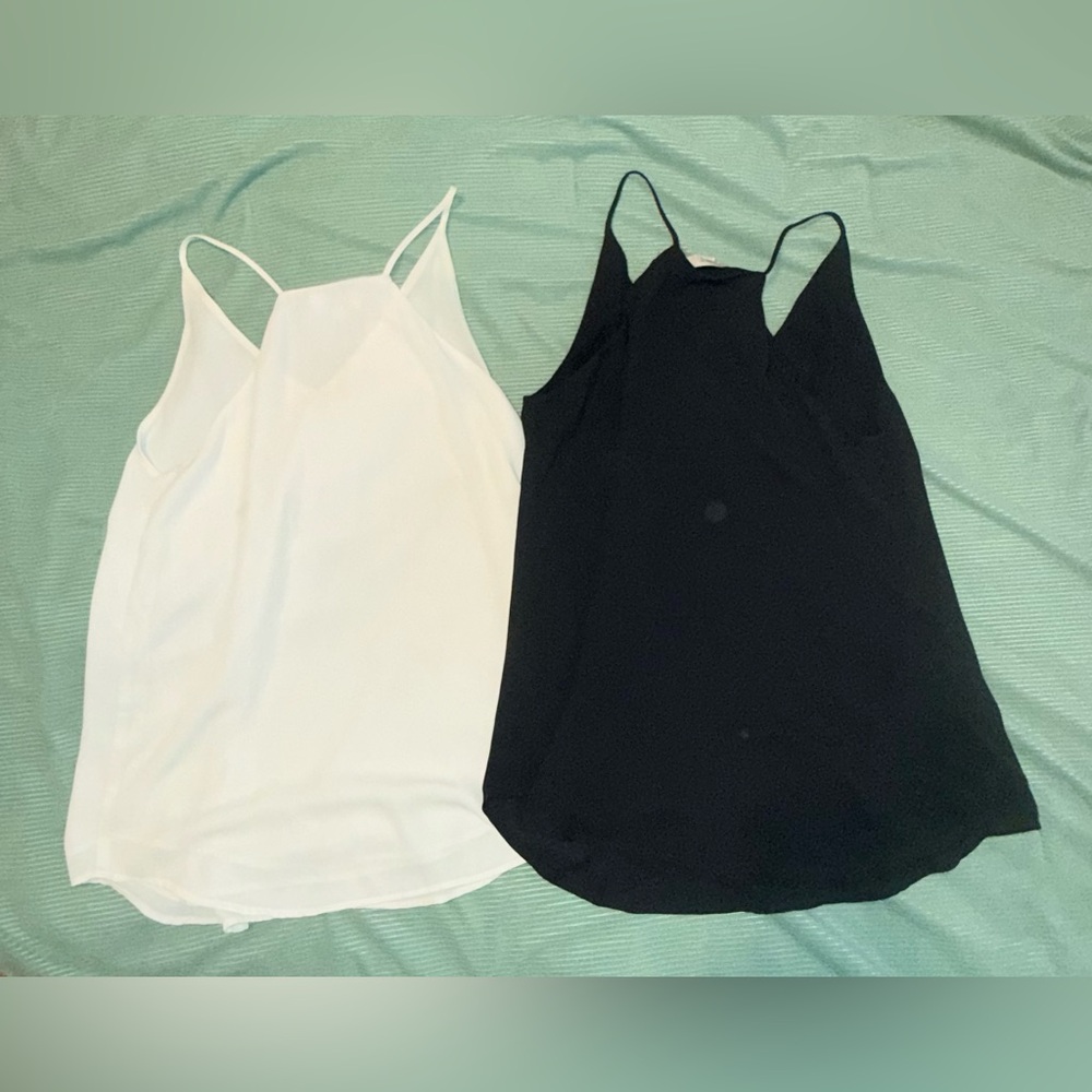 LOFT Black and Cream Strappy Tank Bundle of 2 - XS - Picture 6 of 6